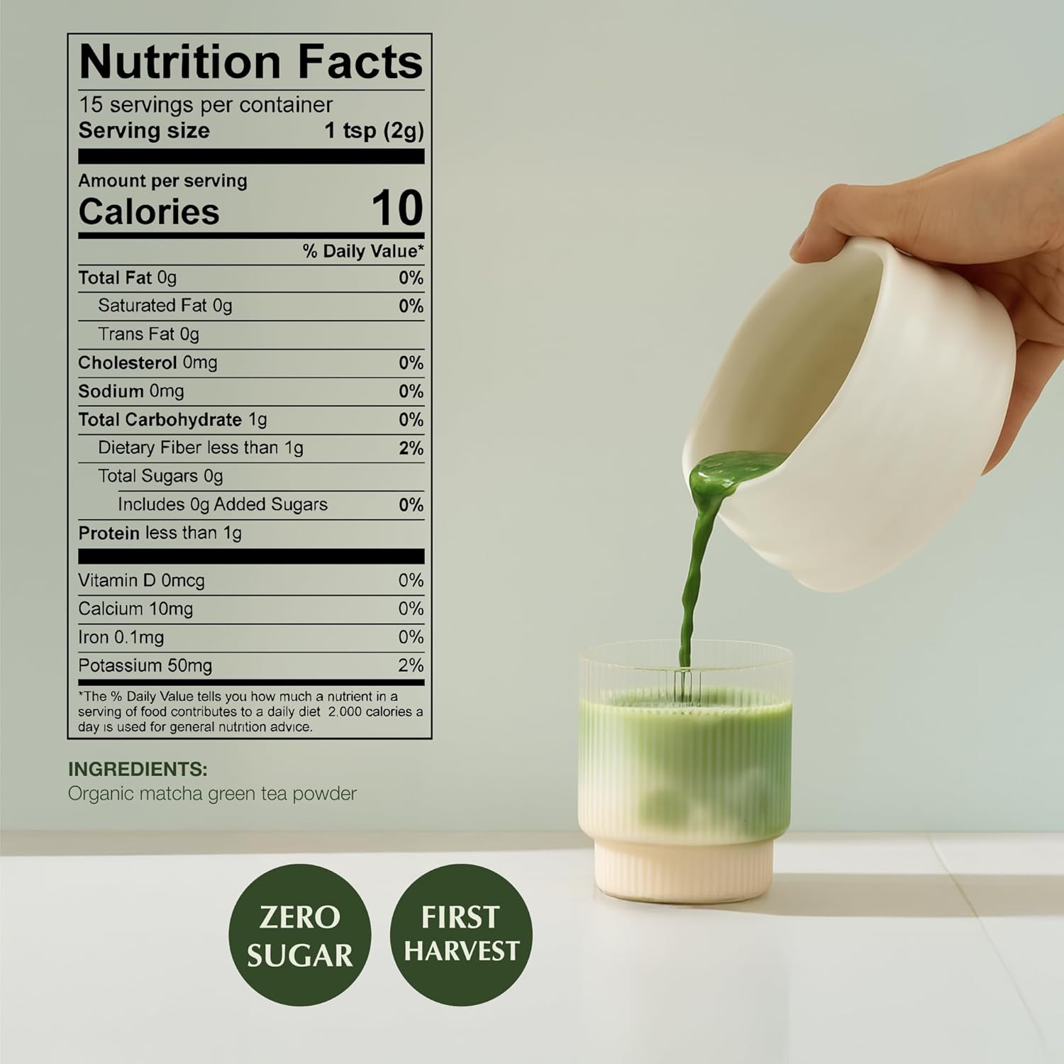 Encha Ceremonial Grade Matcha Powder - First Harvest Organic Japanese Matcha Green Tea Powder, From Uji, Japan (60g/2.12oz) - Image 8