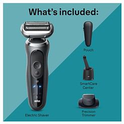 Braun Series 7 Wet/Dry Electric Shaver with Smart Center - Grey