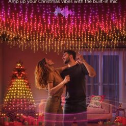 Govee Icicle Lights, Smart RGBIC Christmas Icicle Lights for Outside, 33ft with 400 LEDs Icicle Christmas Lights Outdoor