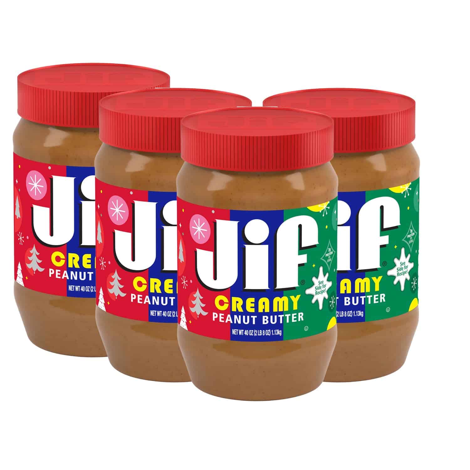 Jif Creamy Peanut Butter, 40 Ounce (Pack of 4)