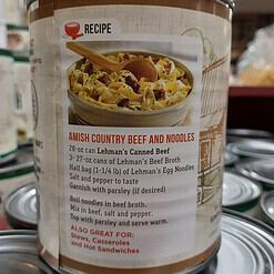 Lehman's All Natural Canned Meat, USA Made Ready to Eat for Everyday, Camping or Emergencies, 14.5 oz each, Pack of 3, Beef