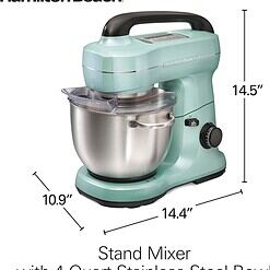 Hamilton Beach 7-Speed Stand Mixer & Attachments - Teal