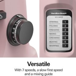Hamilton Beach 7-Speed Stand Mixer & Attachments - Pink