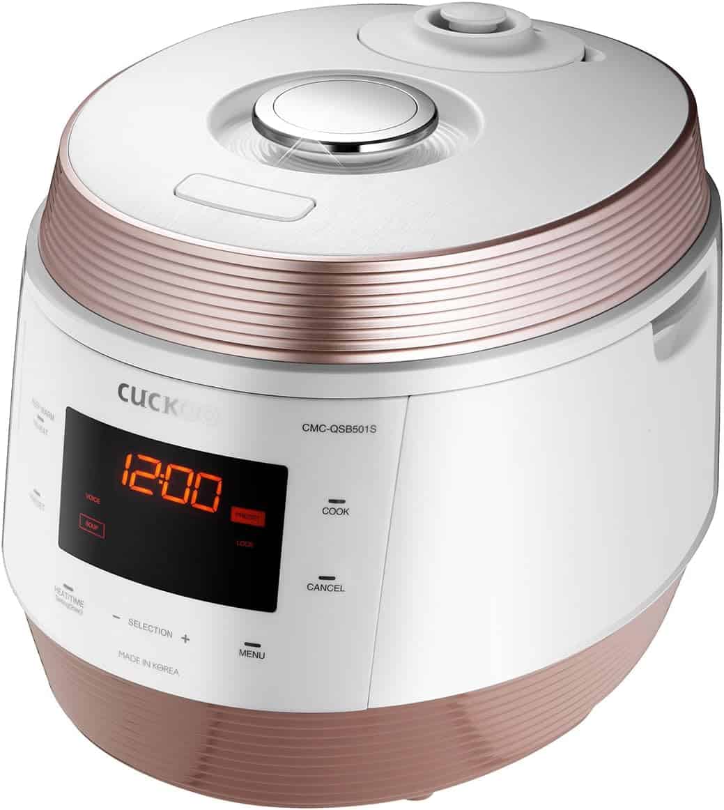 Cuckoo 5QT Electric Pressure Cooker with 10 Menu Options and Stainless Steel Pot