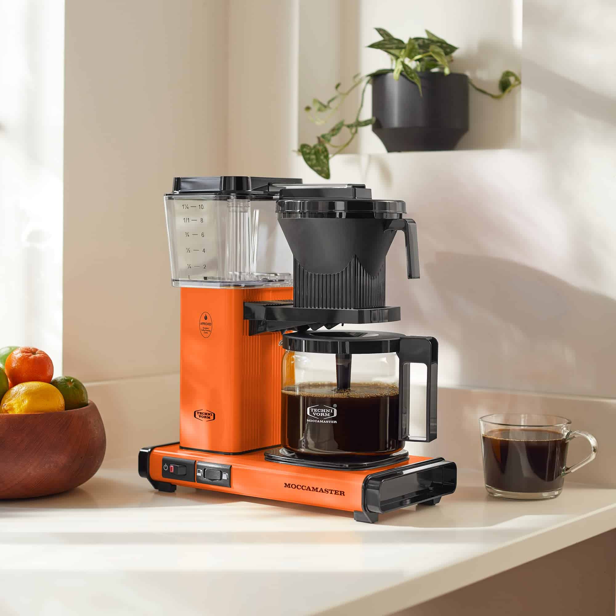 Technivorm Moccamaster 53947 KBGV 10-Cup Coffee Maker Orange, 40 Ounce, 1.25l
