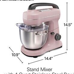 Hamilton Beach 7-Speed Stand Mixer & Attachments - Pink