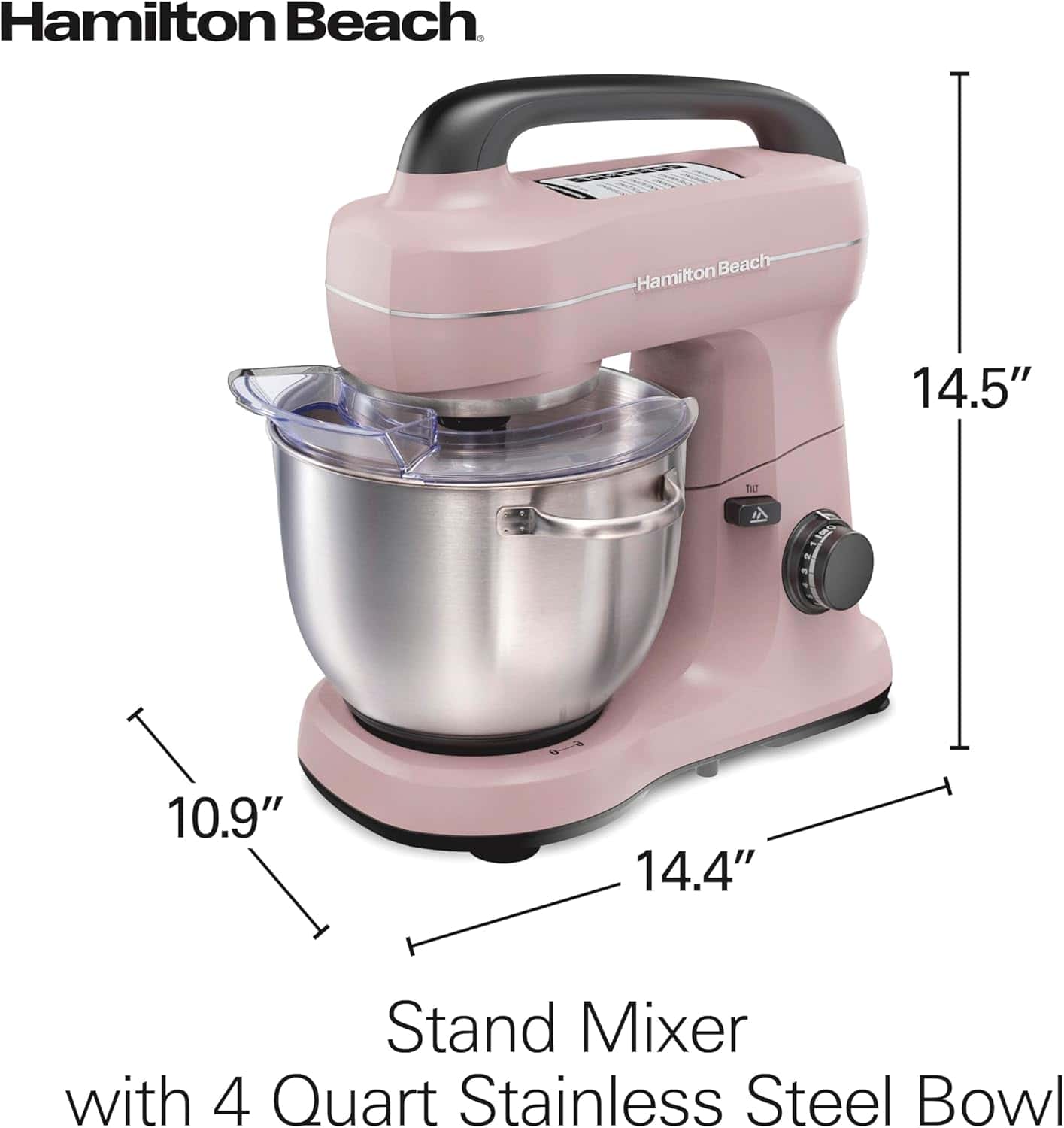 Hamilton Beach 7-Speed Stand Mixer & Attachments - Pink