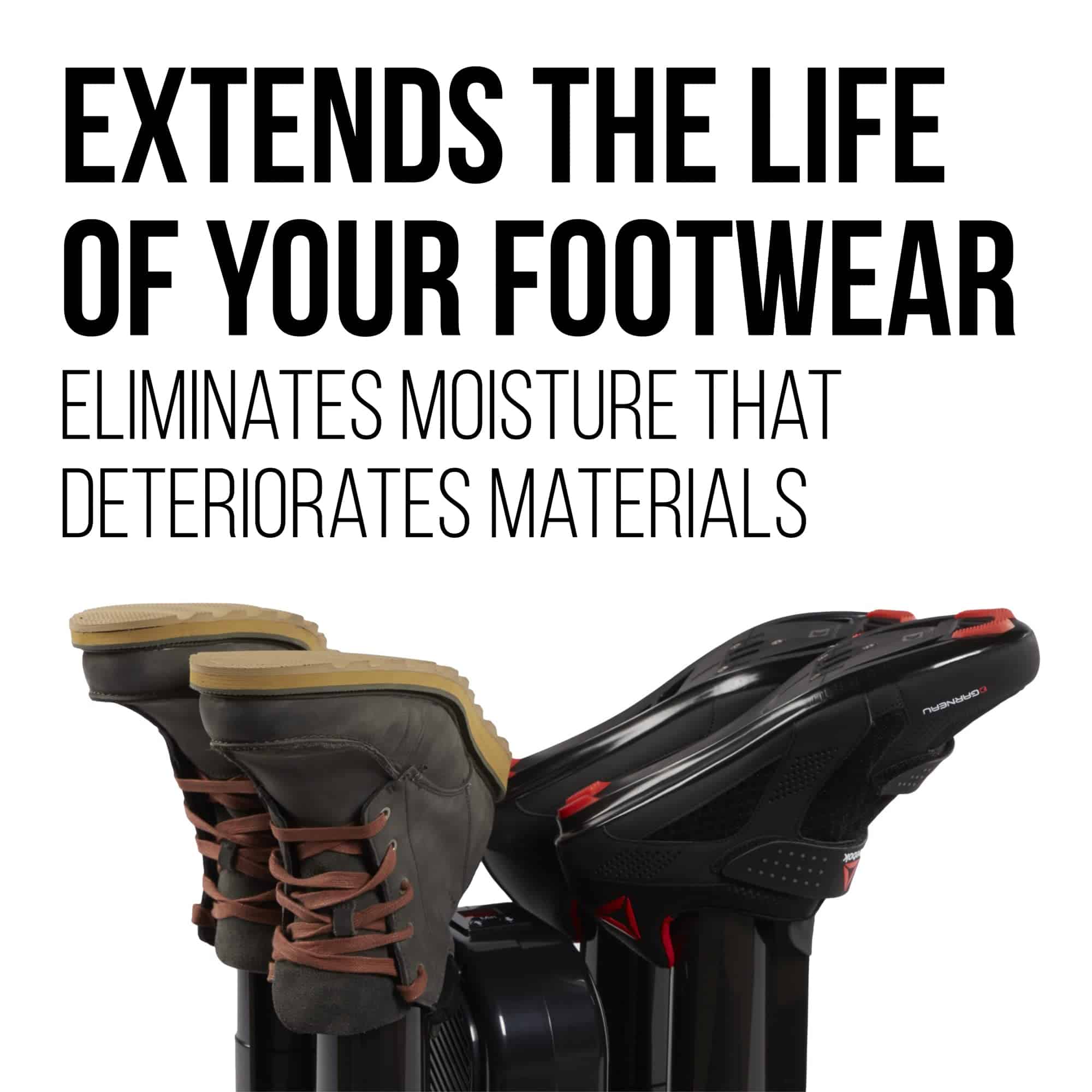 PEET Advantage Plus 4-Shoe Electric Shoe and Boot Dryer with Fan & Heat Settings, Made in the USA, Black