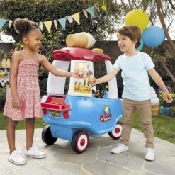 Little Tikes Cozy Ice Cream Truck, Coupe Ride On Car, Kid and Parent Powered, Truck Music, Including Accessories
