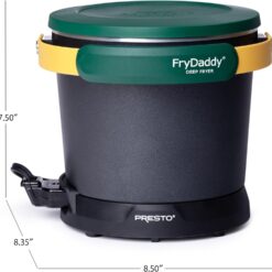 Presto 05427 FryDaddy Electric Deep Fryer, Green/Gold