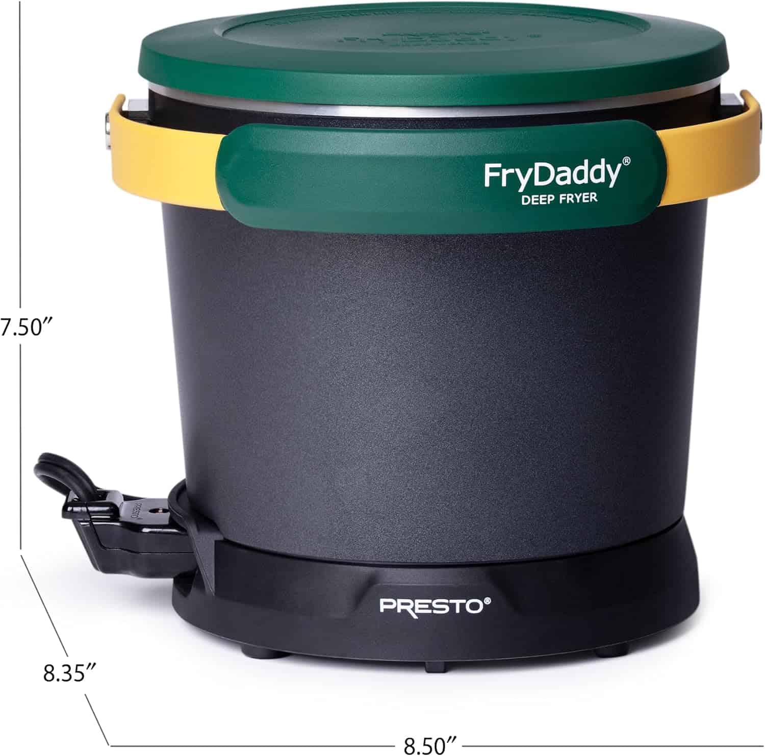 Presto 05427 FryDaddy Electric Deep Fryer, Green/Gold