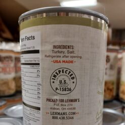 Lehman's All Natural Canned Meat, USA Made Ready to Eat for Everyday, Camping or Emergencies, 14.5 oz each, Pack of 3, Turkey