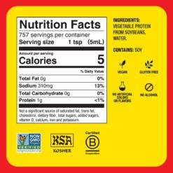 Bragg Liquid Aminos All Purpose Seasoning – Soy Sauce Alternative – Gluten Free, No GMO’s, Kosher Certified, 1 Gallon