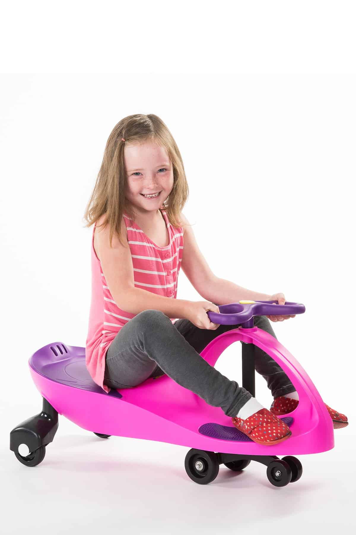 The Original by PlaSmart – Pink/Purple – Ride On Toy, Ages 3 yrs and Up, No Batteries, Gears, or Pedals, Twist, Turn, Wiggle for Endless Fun