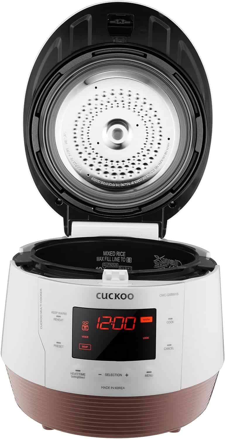 Cuckoo 5QT Electric Pressure Cooker with 10 Menu Options and Stainless Steel Pot