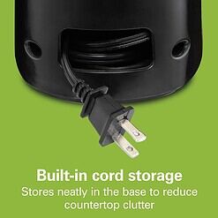Hamilton Beach Smooth Touch Electric Automatic Can Opener Easy Push Down Lever, For All Standard-Size and Pop-Top, Black