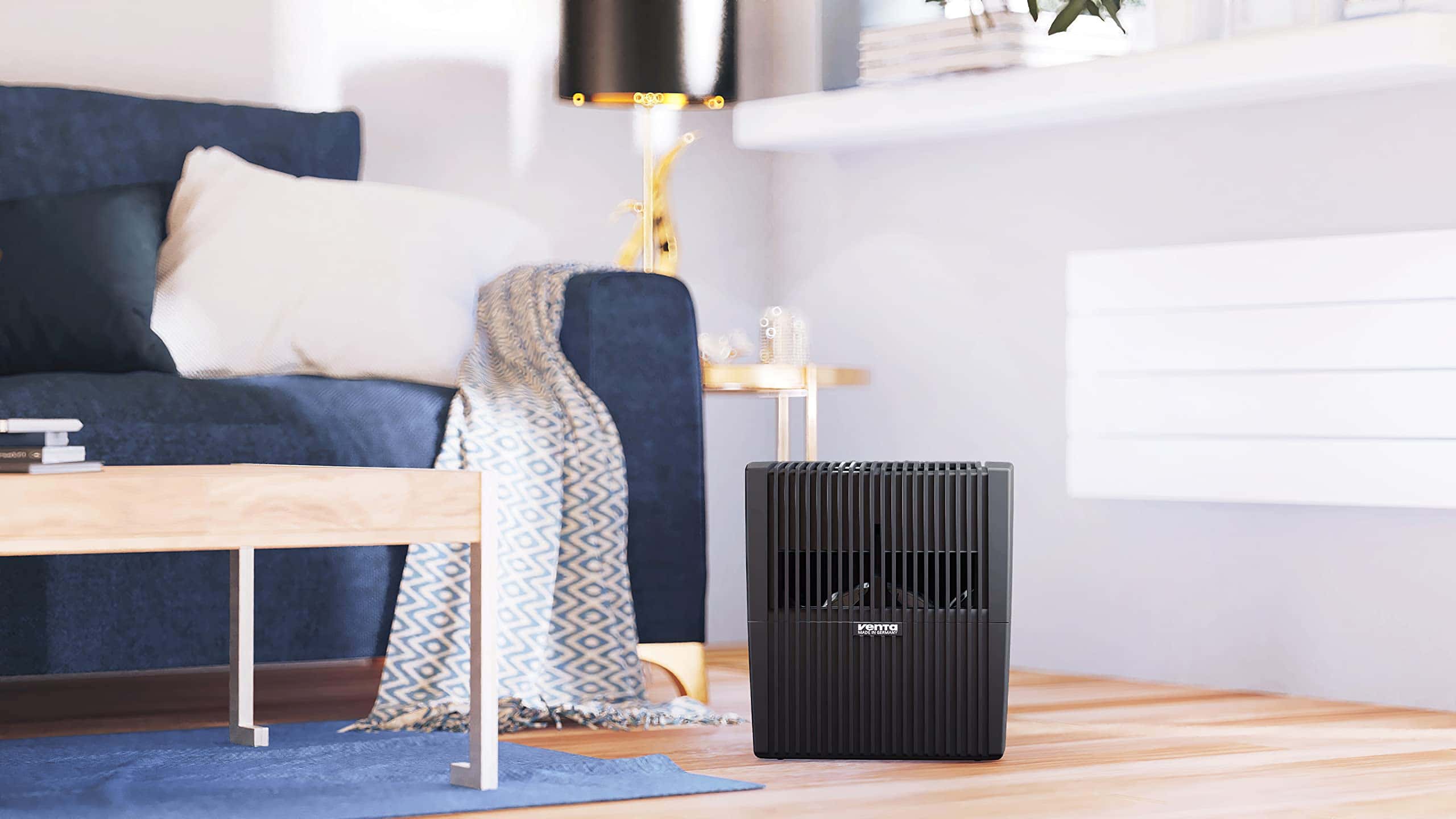 Venta LW25 Original Humidifier Black - Filter-Free Evaporative Humidifier for Spaces up to 430 ft²