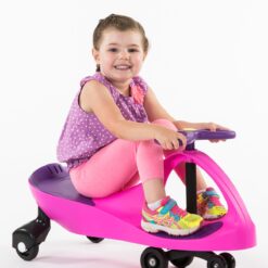 The Original by PlaSmart – Pink/Purple – Ride On Toy, Ages 3 yrs and Up, No Batteries, Gears, or Pedals, Twist, Turn, Wiggle for Endless Fun