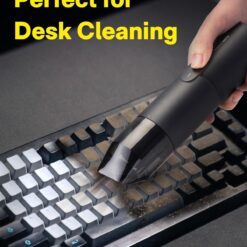 HOTO Handheld Vacuum Cleaner Cordless, Desk Vacuum Cleaner Compressed Electric Air Duster 15000Pa Suction