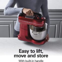 Hamilton Beach 7-Speed Stand Mixer & Attachments - Red