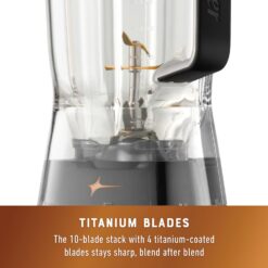 Oster Extreme Mix Blender, 1500 Watt High Speed Blender with 10-Point Blade, 64 oz. Kitchen Blender with Auto Programs