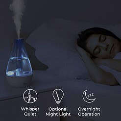 Pure Enrichment MistAire Studio Ultrasonic Cool Mist Humidifier - Small & Compact, Overnight Operation, 2 Mist Settings
