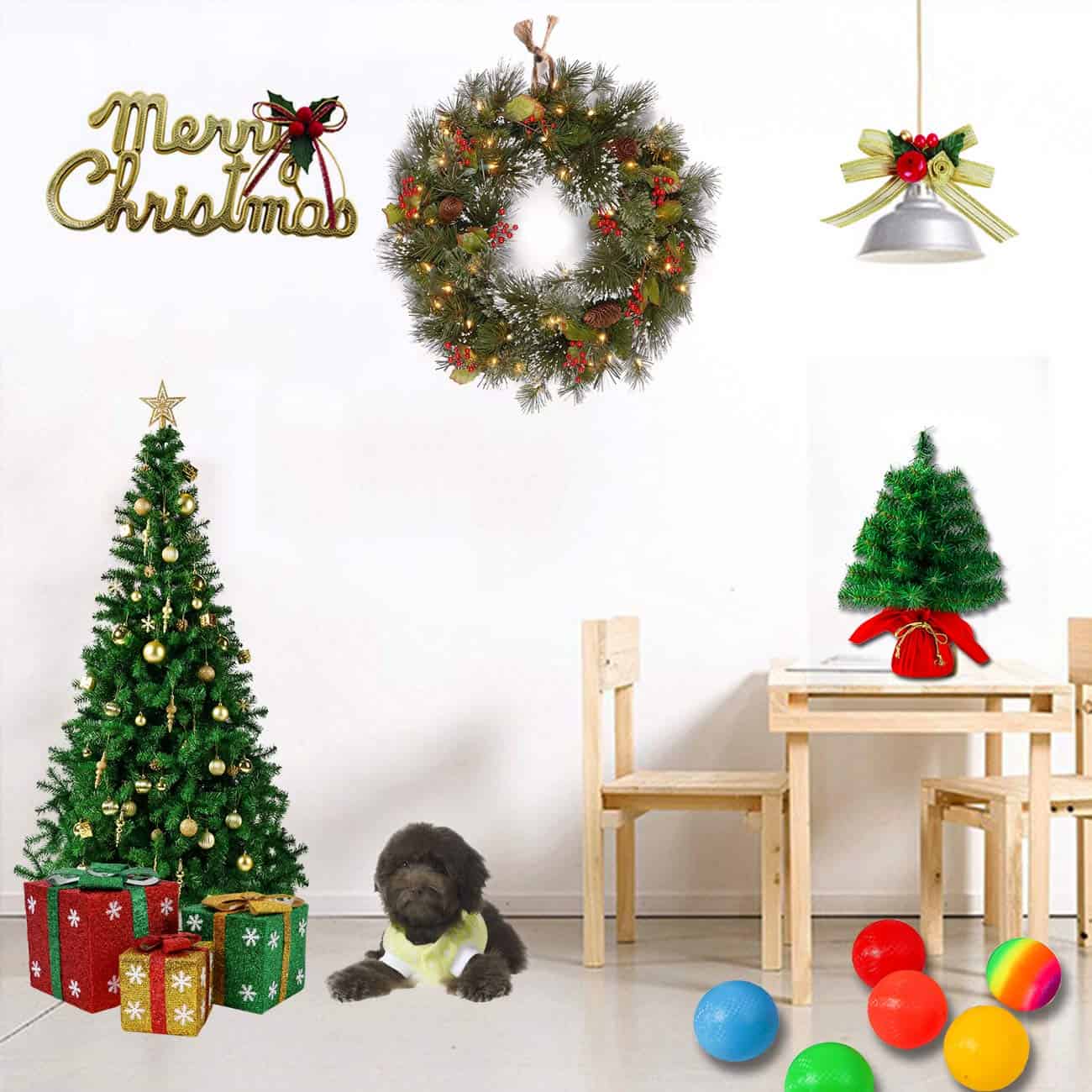 Sunnyglade 4 FT Premium Artificial Christmas Tree 400 Tips Full Tree Easy to Assemble with Christmas Tree Stand (4ft)