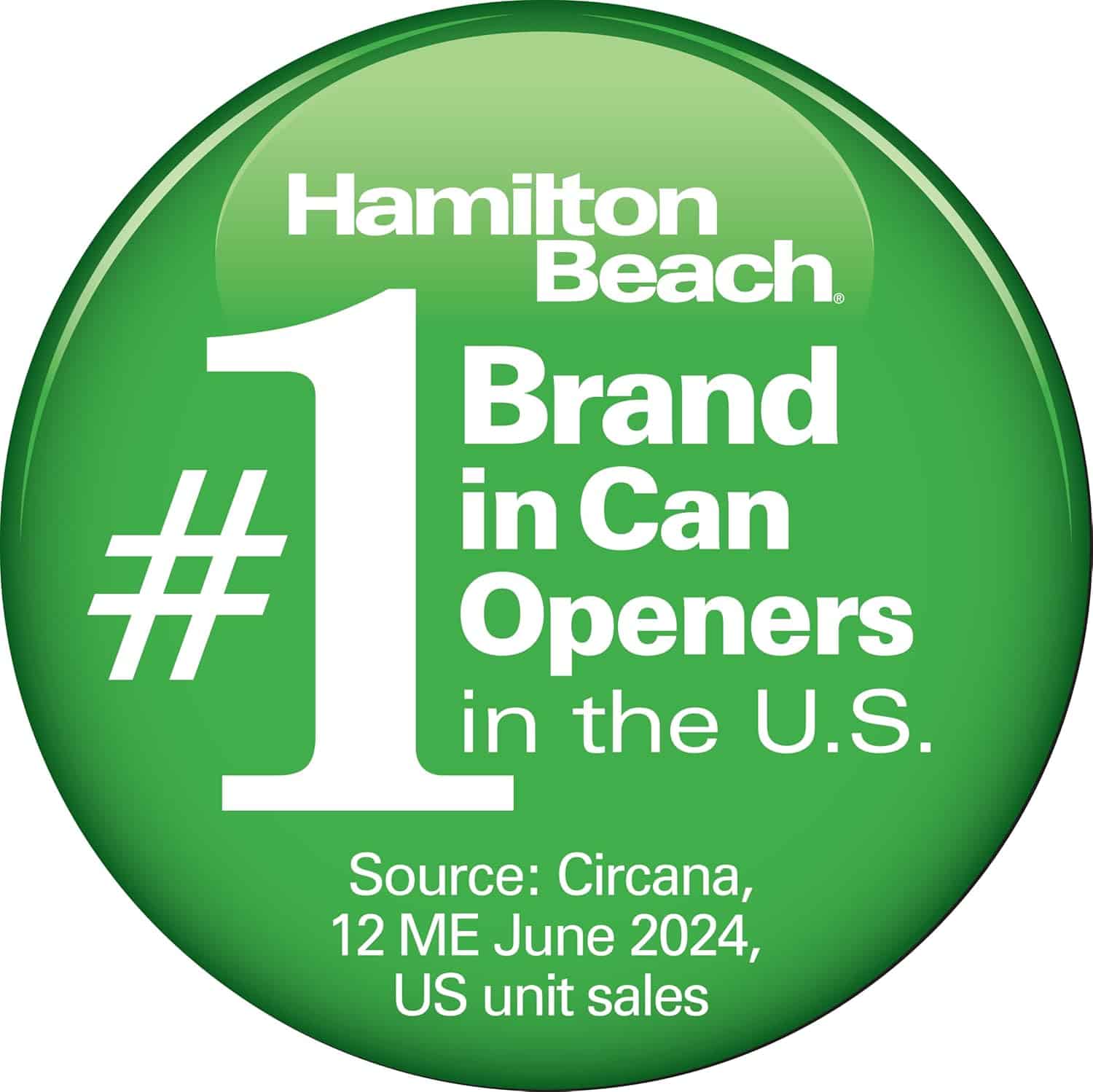 Hamilton Beach Smooth Touch Electric Automatic Can Opener Easy Push Down Lever, For All Standard-Size and Pop-Top, Black