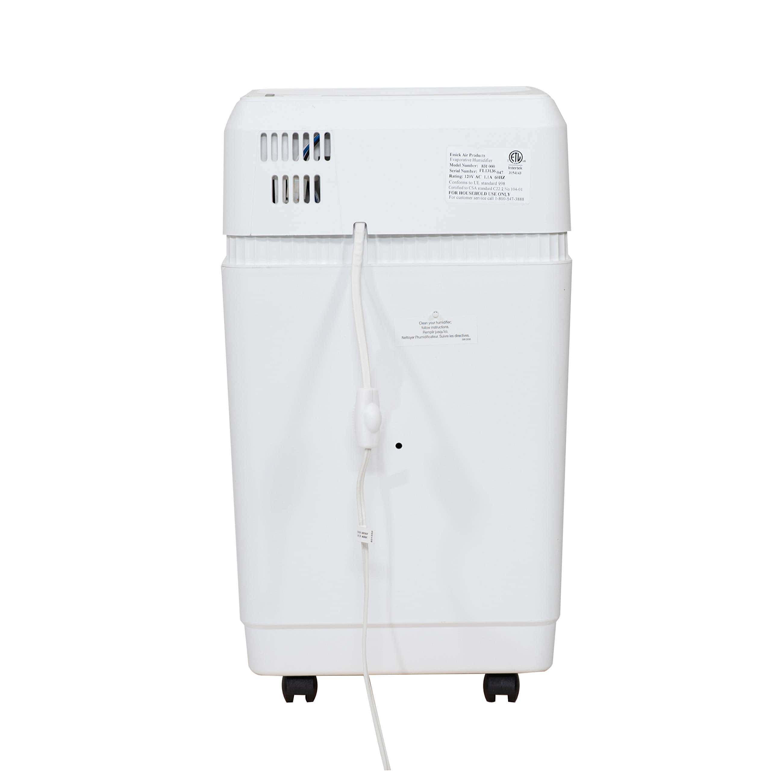 AIRCARE Space Saver Large Evaporative Whole House Commercial 6 Gallon Humidifier for Large Rooms 2,700 sq ft. With Digital Controls
