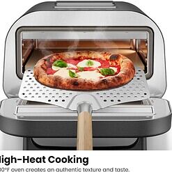 CHEFMAN Indoor Pizza Oven - Makes 12 Inch Pizzas in Minutes, Heats up to 800°F - Countertop Electric Pizza Maker - Stainless Black