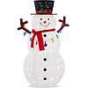 Best Choice Products 5ft Lighted Pop-Up Snowman, Large White Outdoor Christmas Holiday Decoration w/ 200 LED Lights, Hat, Scarf