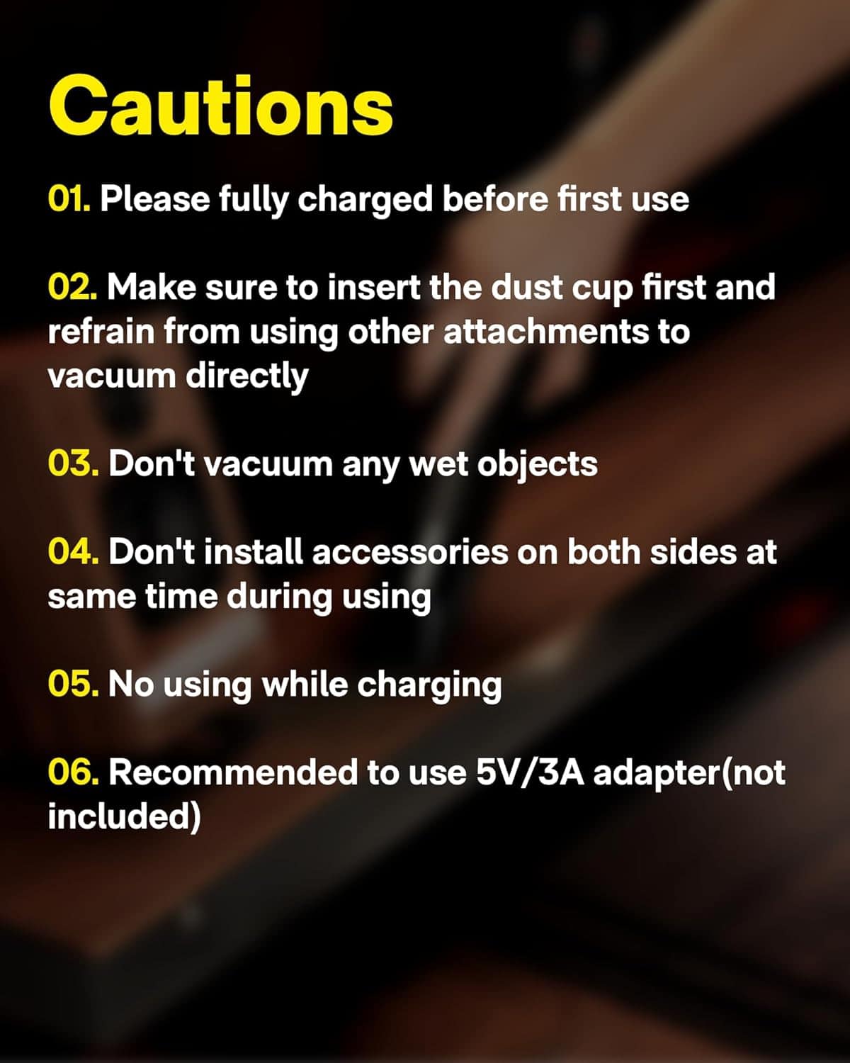 HOTO Handheld Vacuum Cleaner Cordless, Desk Vacuum Cleaner Compressed Electric Air Duster 15000Pa Suction