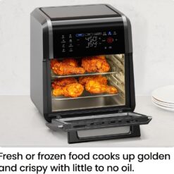 Chefman 12-Quart 6-in-1 Air Fryer Oven with Digital Timer, Touchscreen, and 12 Presets - Family Size Countertop Convection Oven, Dishwasher-Safe Parts