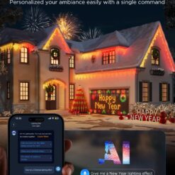 Govee Icicle Lights, Smart RGBIC Christmas Icicle Lights for Outside, 33ft with 400 LEDs Icicle Christmas Lights Outdoor