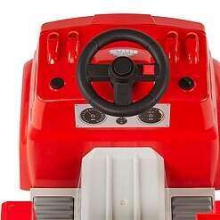 Kid Trax Real Rigs Toddler Fire Truck Interactive Ride On Toy, Kids Ages 1.5-4 Years, 6 Volt Battery and Charger, Sound Effects, Red, Large