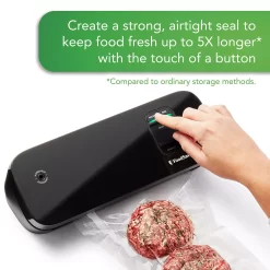 FoodSaver Space Saving Food Vacuum Sealer with 2 Quart Vacuum Seal Bags