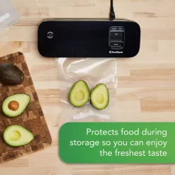 FoodSaver Space Saving Food Vacuum Sealer with 2 Quart Vacuum Seal Bags