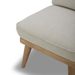 Better Homes & Gardens Springwood Slipper Chair, Light Honey