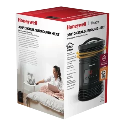 Honeywell 360 Surround Digital Fan-Forced Heater - Black - Black