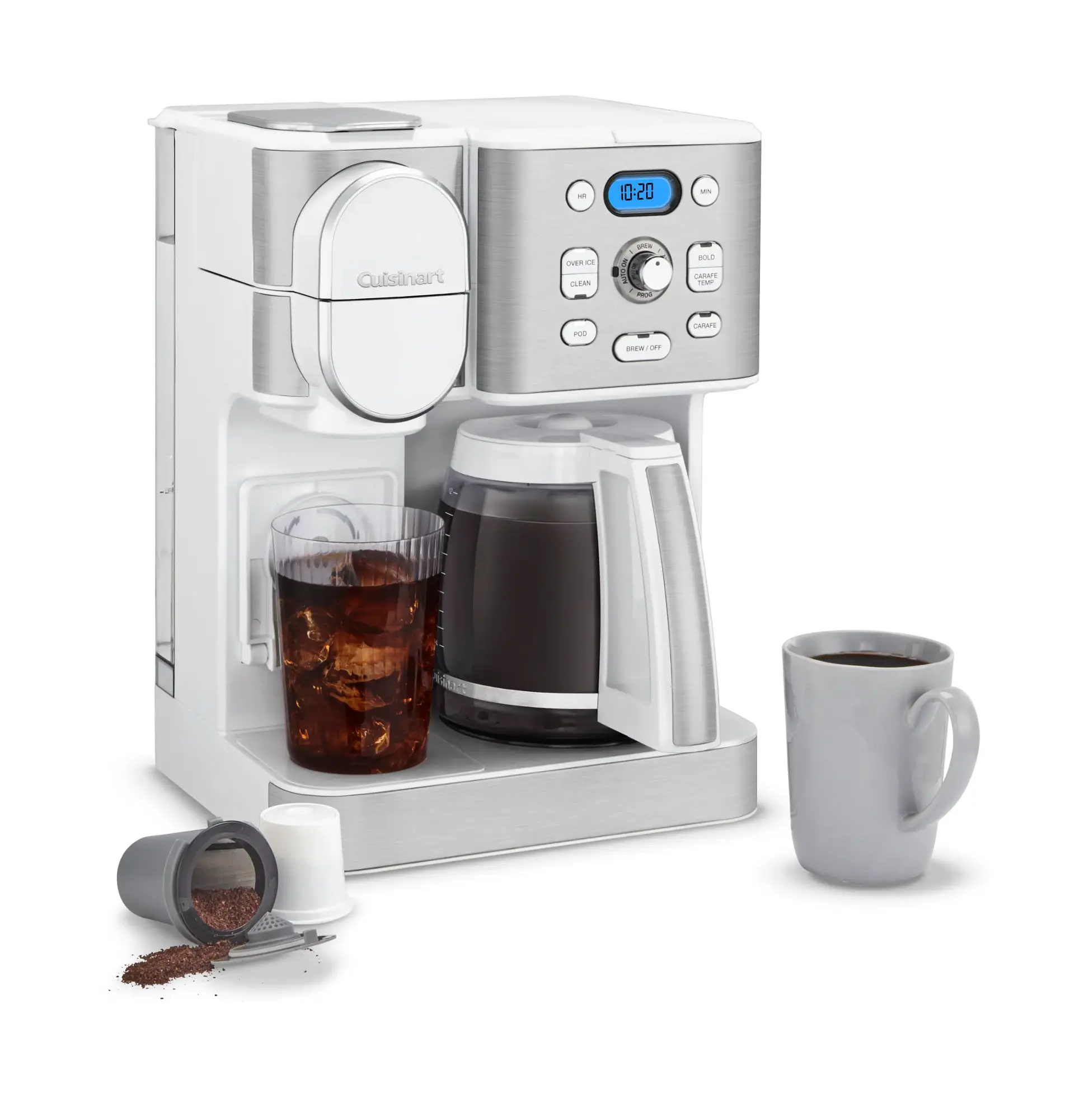 Cuisinart - Coffee Center 2-In-1 Coffeemaker - White