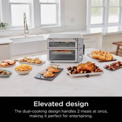 Ninja - Double Stack XL Countertop Oven & Air Fryer with Pro Cook System - Stainless Steel