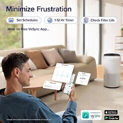 LEVOIT Air Purifiers for Home Large Room Up to 1980 Ft² in 1 Hr, Core 400S-P, White