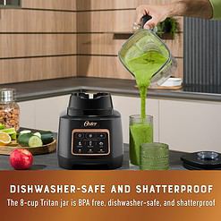 Oster Extreme Mix Blender, 1500 Watt High Speed Blender with 10-Point Blade, 64 oz. Kitchen Blender with Auto Programs