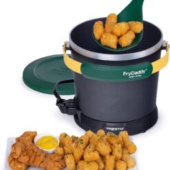 Presto 05427 FryDaddy Electric Deep Fryer, Green/Gold
