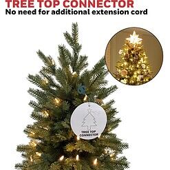 Honeywell 7.5 ft Pre-Lit Christmas Tree, Churchill Pine Artificial Christmas Tree with 400 Color Changing LEDs