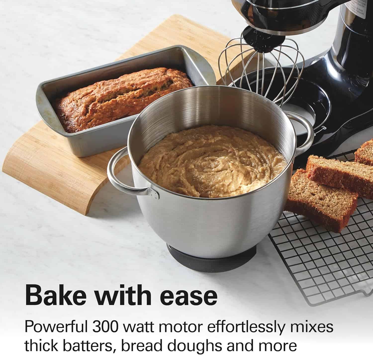 Hamilton Beach 7-Speed Stand Mixer & Attachments - Black