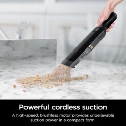Shark WV201BK WANDVAC Cordless Hand Vac, Lightweight & Portable at 1.4 lbs, Black