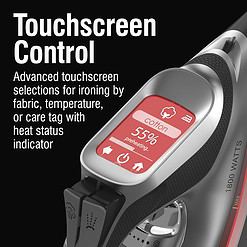 CHI Steam Iron for Clothes with Titanium Infused Ceramic Soleplate, Silver (13103)
