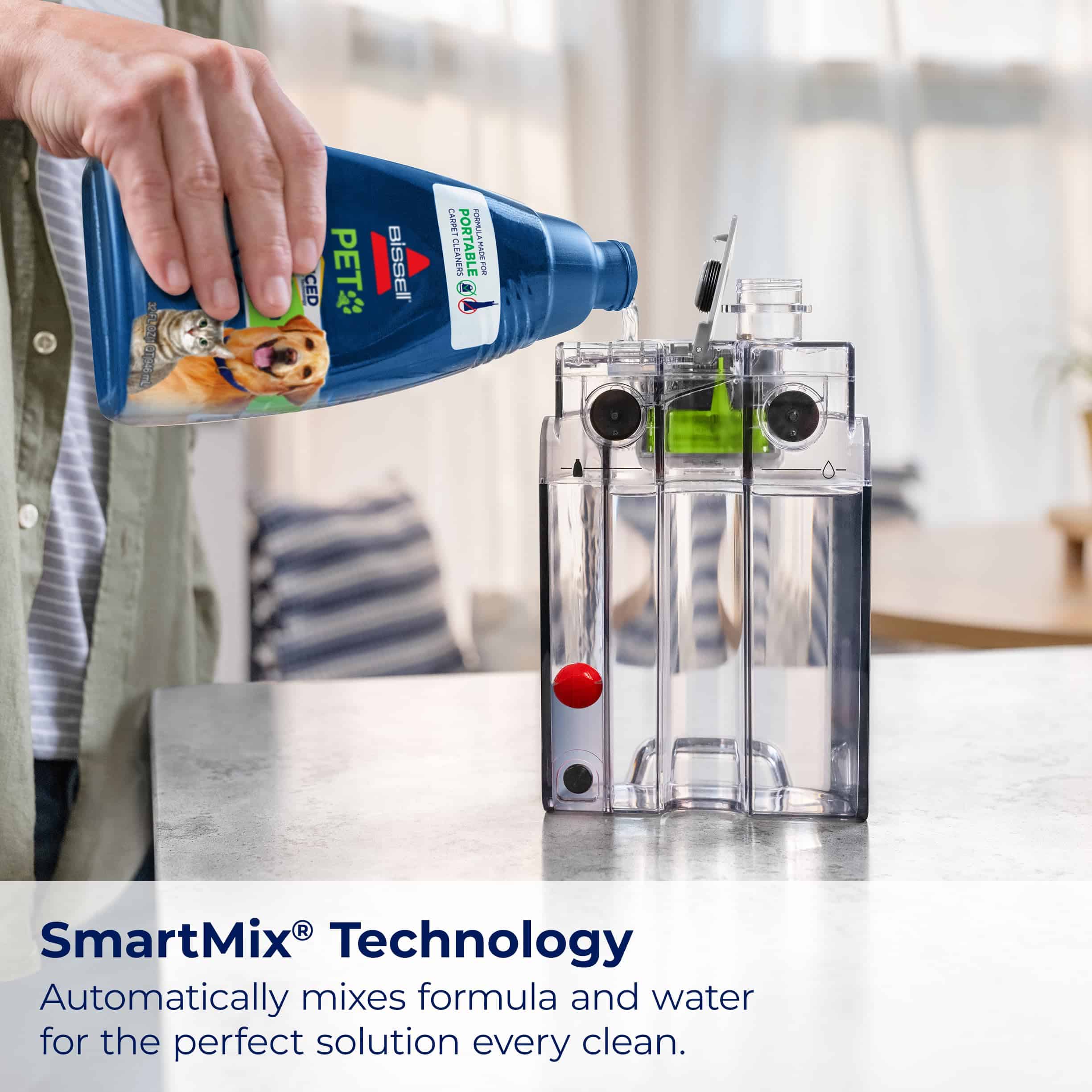 BISSELL Little Green Max Pet SmartMix Portable Carpet and Upholstery Deep Cleaner, 38572