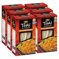 Thai Kitchen Gluten Free Stir Fry Rice Noodles, 14 oz (Pack of 6)